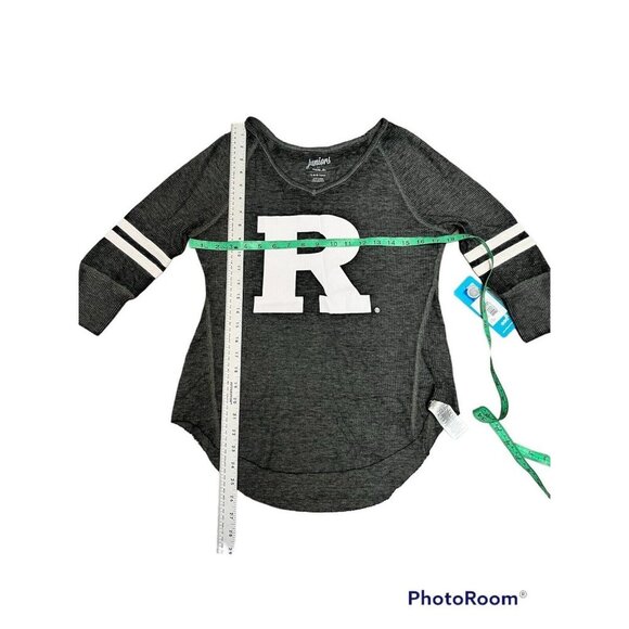 Juniors Outerstuff  3/4 Sleeve Raglan Thermal Top Size L  Color Grey (C4) - Picture 5 of 5